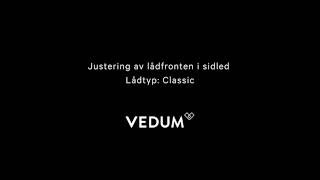 Vedum Kök amp Bad  Justering av lådfront i sidled Classic [upl. by Wolcott]