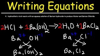 How To Write Chemical Equations From Word Descriptions [upl. by Ho654]