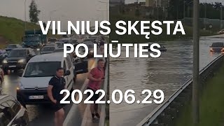 Vilnius skęsta po liūties 20220629 [upl. by Kuehnel546]