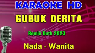 GUBUK DERITA  Yusnia  KARAOKE Nada Wanita  Lagu Lawas [upl. by Mattie]