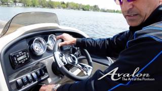 6 How to Use Dashboard Controls on a Pontoon  2017 Avalon Luxury Pontoons [upl. by Lacombe]