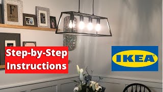 Wiring a Pendant Light Fixture  IKEA Felsisk Installation Instructions [upl. by Vinaya884]