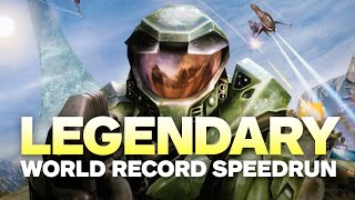 Halo Combat Evolved Legendary World Record Speedrun [upl. by Haidabej864]