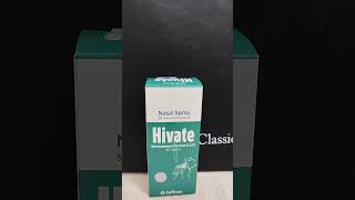 Hivate Nasal Spray alnafaypharmacypharmacyonair nasalbreathingnasalcongestion [upl. by Benco]