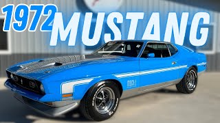 1972 Mustang Mach 1 SOLD at Coyote Classics [upl. by Akoyin335]