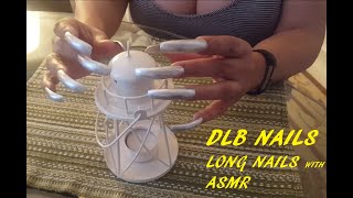 DLB Nails  LONG NAILS  ASMR  Tapping a Tea Light Candle Lighthouse with Silver Long Nails [upl. by Kristen]