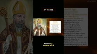 Most Powerful Prayer to ST BLAISE [upl. by Atiraj374]