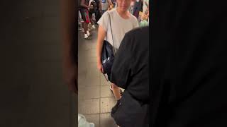 A little hustle and bustle on the New York subway🐀 youtubeshorts shorts funny newyork nyc fyp [upl. by Akeryt]