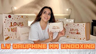 Louis Vuitton Dauphine MM bag unboxing [upl. by Fox]