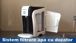 Purificator apa cu dozator si sistem de filtrare apa [upl. by Gemoets]