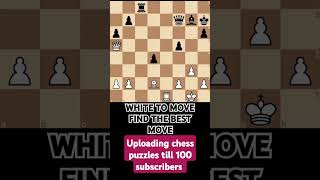 Uploading chess puzzles till 100 days  DAY63  chess shorts chessgame puzzle [upl. by Daht603]