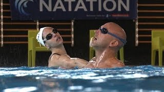 Natation synchronisée Dedieu et Beaufils en duo dans leau [upl. by Enida374]