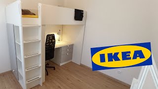 IKEA SMÅSTAD BUNK BED Complete installation  Assemblage lit superposé [upl. by Edurtreg]