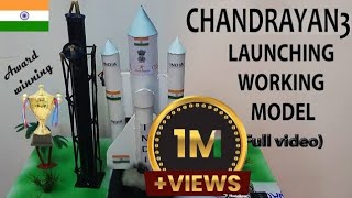 Chandrayan3 rocket launching working model Steps  How to Make chandrayaan3 rocket step by step [upl. by Eylloh]