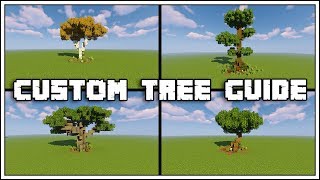 Minecraft Custom Tree Guide Tutorial World Download [upl. by Anwahsiek]