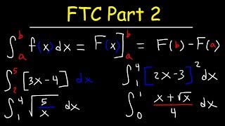 Fundamental Theorem of Calculus Part 2 [upl. by Yllil]