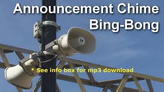 Airport and Station Announcement Chime Sound Effects Bing Bong Sound [upl. by Samantha]