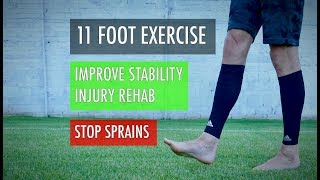 11 ankle exercises for foot sprain recovery best calf workouts for ankle stretching and stability [upl. by Eelsnia]