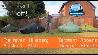 TUNNEL TENT A LIST1p Abisko1 v Akto v Scarp 1 v Starlight1 Detailed comparison review [upl. by Chrissy]