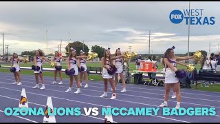 Ozona Lions vs McCamey Badgers highlights will be at 10 pm tonight at FOX West Texas [upl. by Gannes]