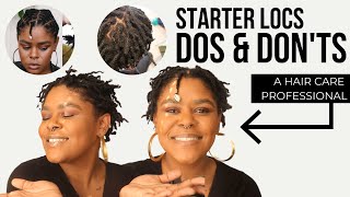 Starter Locs Dos amp Donts from a Loctician [upl. by Hugibert290]