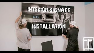 TWO THREE INTERIOR SIGNAGE INSTALLATION [upl. by Eimaj909]