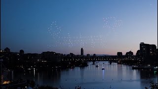 Raw video See Vancouvers first public drone show at the Dragon Boat Festival [upl. by Gerdy]