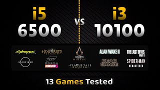 Intel Core i5 6500 vs i3 10100  6th Gen i5 vs 10th Gen i3 Processors  13 Games Tested [upl. by Nnylsia394]