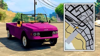 30 Ubicaciones OCULTAS de AUTOS en GTA 5 [upl. by Salokin]