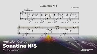 G Arakelian Sonatina №5 original composition [upl. by Reffotsirhc]