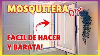 🟠 Como hacer una MOSQUITERA casera FACIL Y BARATA para una ventana 🙌🏻 [upl. by Kaufman]