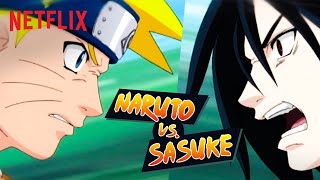 Naruto amp Sasuke Battle It Out  Naruto  Netflix India [upl. by Soraya]