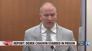 Exofficer Derek Chauvin convicted in George Floyd’s killing stabbed in prison AP source says [upl. by Teressa]