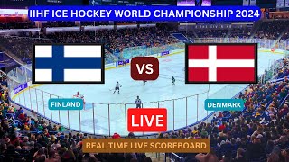 Finland Vs Denmark LIVE Score UPDATE Today Ice Hockey 2024 IIHF World Championship Match May 20 2024 [upl. by Lotti]