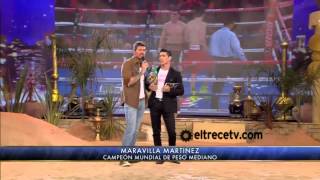 Showmatch 2012  Maravilla Martínez volvió a Showmatch y peleó con Marcelo Tinelli [upl. by Aicyle]