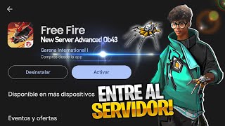 🌟LLEGO NUEVO SERVIDOR AVANZADO de FREE FRE 2024 COMO ENTRAR AL SERVIDOR  DESCARGA y REGISTRO [upl. by Jaquiss89]