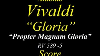 Vivaldi  Gloria  RV589  5 Propter Magnam Gloria  Score [upl. by Guthry358]