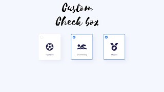 How to Custom check box with CSS [upl. by Nilyram]