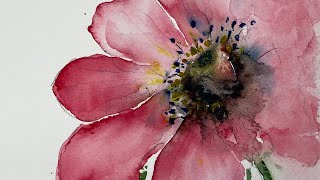 Tips On How To Paint Flowers In Watercolour [upl. by Liuka]