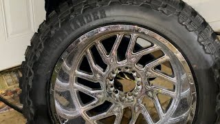 37135022 Centennial Dirt Commander MT  22x14  2011 Chevy Silverado  Tire Review Lifted Truck [upl. by Aelahc]