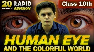 Human Eye and the Colourful World in 20 Minutes🔥 Class 10th  Rapid Revision  Prashant Kirad [upl. by Airreis307]