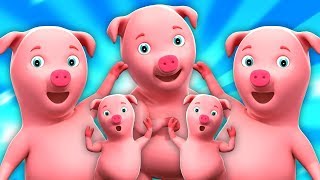 lima babi kecil  lagu untuk anakanak  melompat lagu untuk anakanak  Five Little Piggies [upl. by Enilorak]