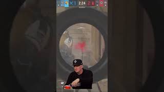 Possibly the worst aim in rainbow 6 siege 😂🫣 rainbowsixsiege jynxzi shortsfeed r6 [upl. by Norehs688]