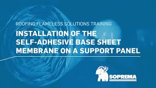 How to install a self adhesive base sheet membrane on the field surface [upl. by Annerol]