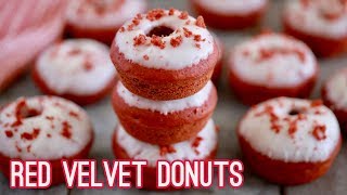 Red Velvet Donuts Baked Not Fried Gemmas Bigger Bolder Baking Ep 195 [upl. by Jangro]