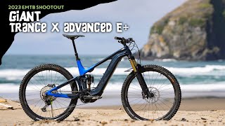 2023 EMTB Shootout Giant Trance Advanced E 0 Review emtb loamwolf [upl. by Acnalb193]