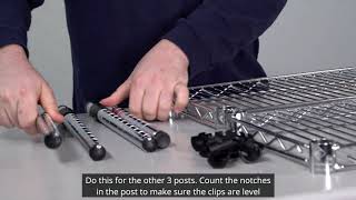 How to Assemble Your Wire Shelving [upl. by Yorke491]