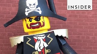 Man Makes LifeSize Lego Costumes [upl. by Lahsram]