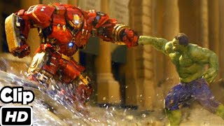 Hulk VS Hulkbuster Hindi Avengers Age of Ultron Movie Clip 4K HD [upl. by Ambrosane]