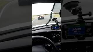 Elantra N chasing a Lamborghini Huracan Evo on track shorts [upl. by Nivrac]